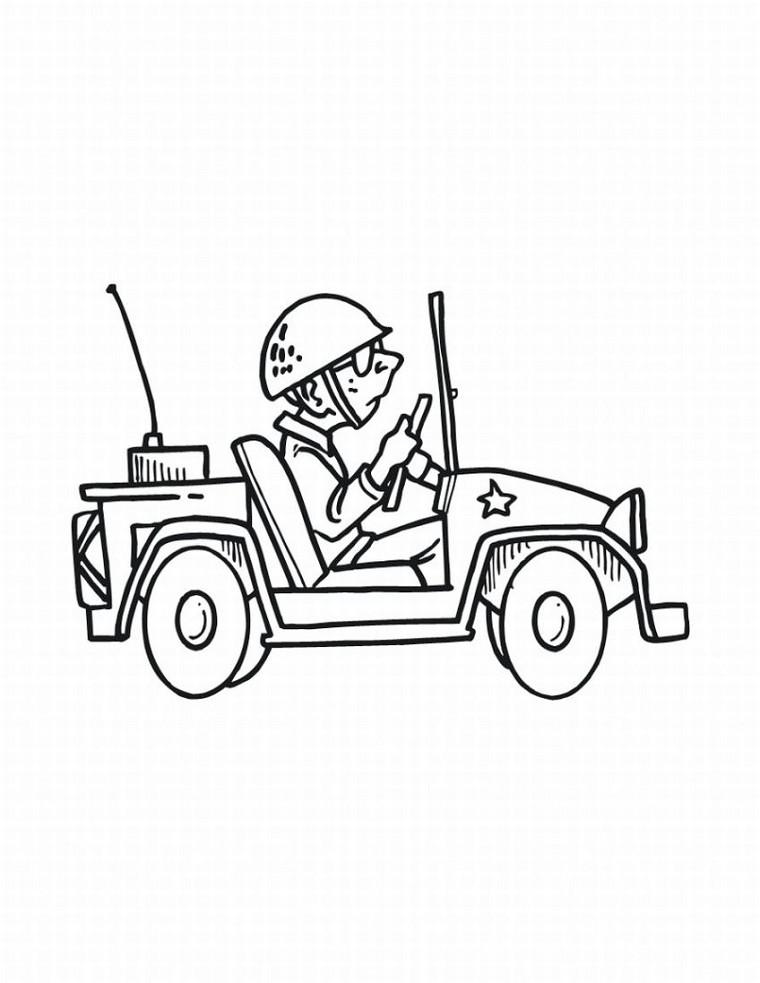 Coloriage militaire