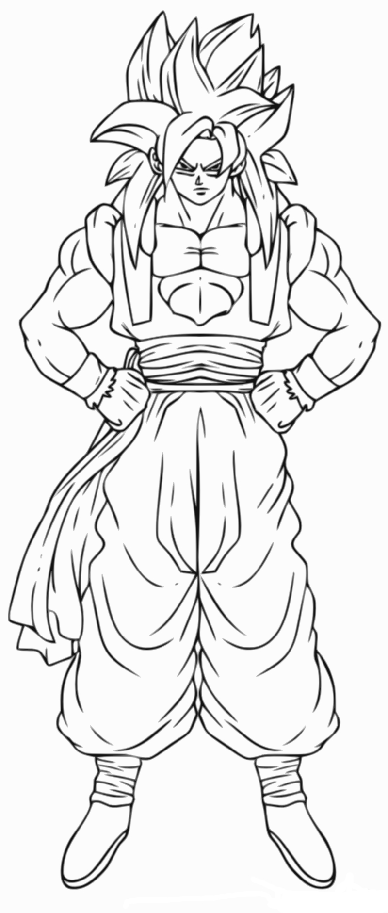 Coloriage Gogeta