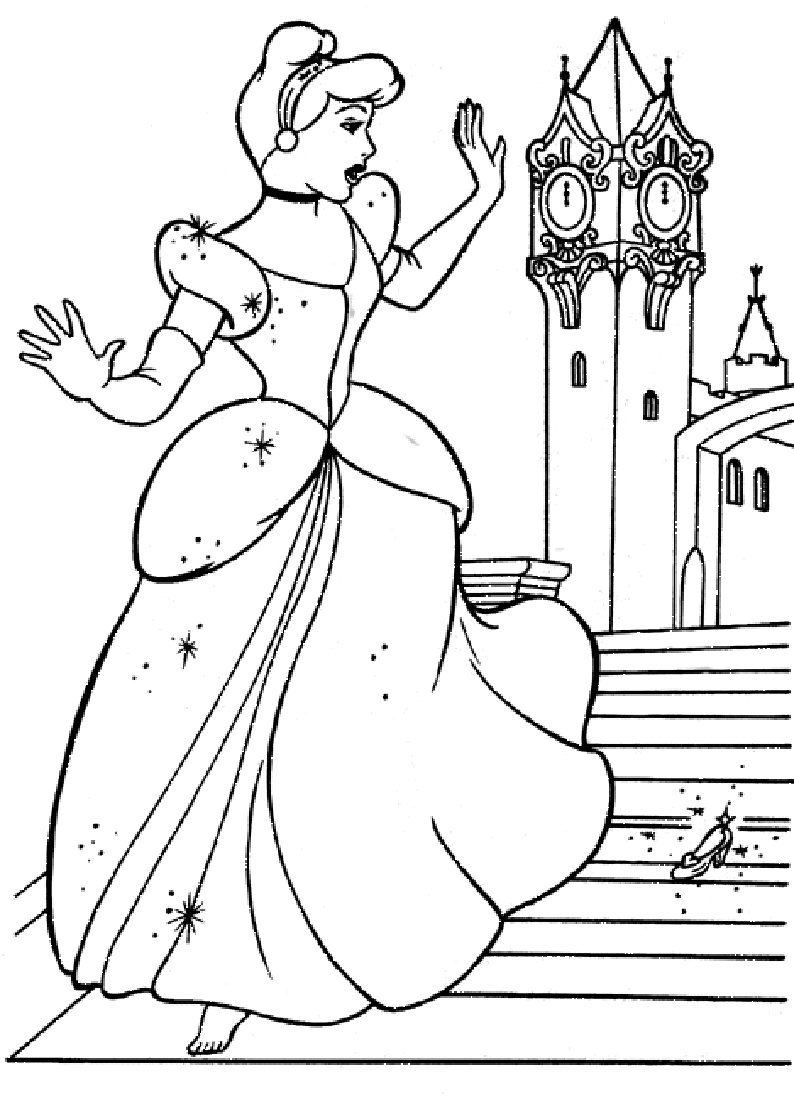 Cendrillon coloriage