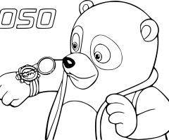 Coloriage agent Oso