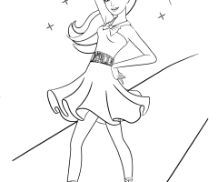 Coloriage Barbie fashion